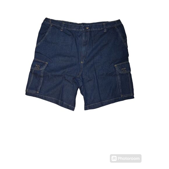 Kingsize‎ Big and Tall Cargo Jean Shorts with Elastic Sides size 44 Tall - Picture 1 of 5